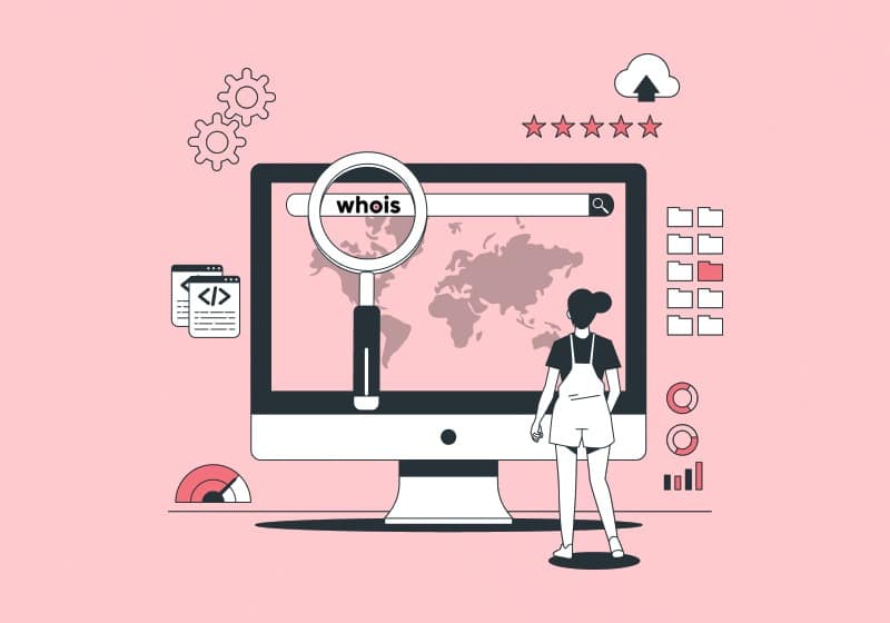 WHOIS domain lookup illustration