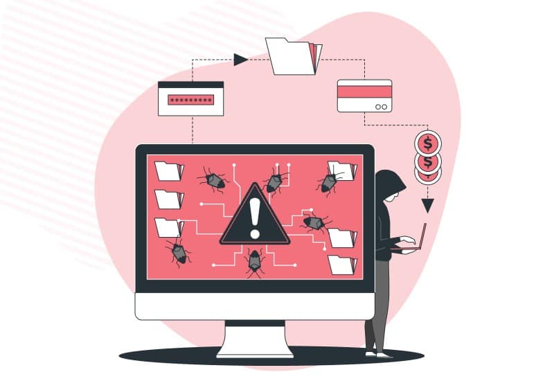 Cybersecurity threat illustration