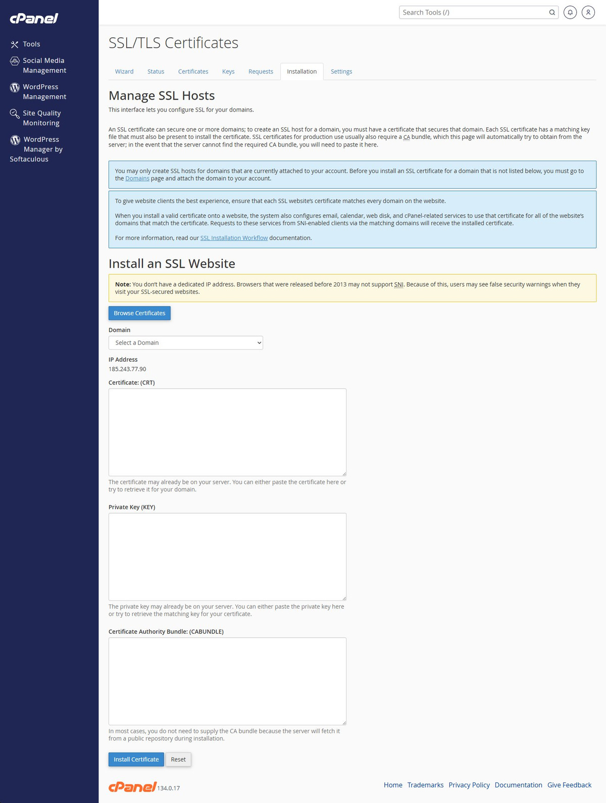 How to Install an SSL Certificate in cPanel (Free & Paid)